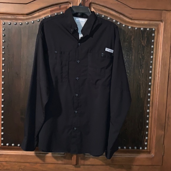 Mens Columbia Pfg Omnishade Upf 4 Black 